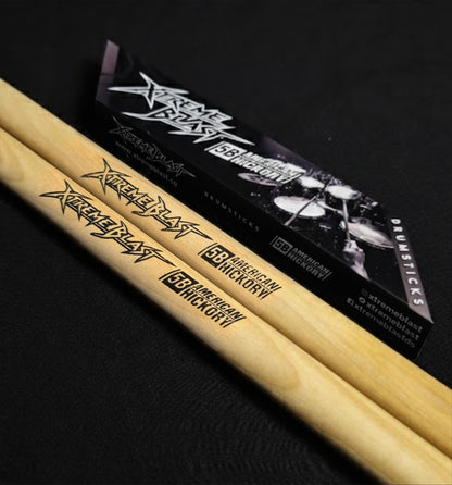 Baquetas punta Nailon 5B (Madera Hickory)